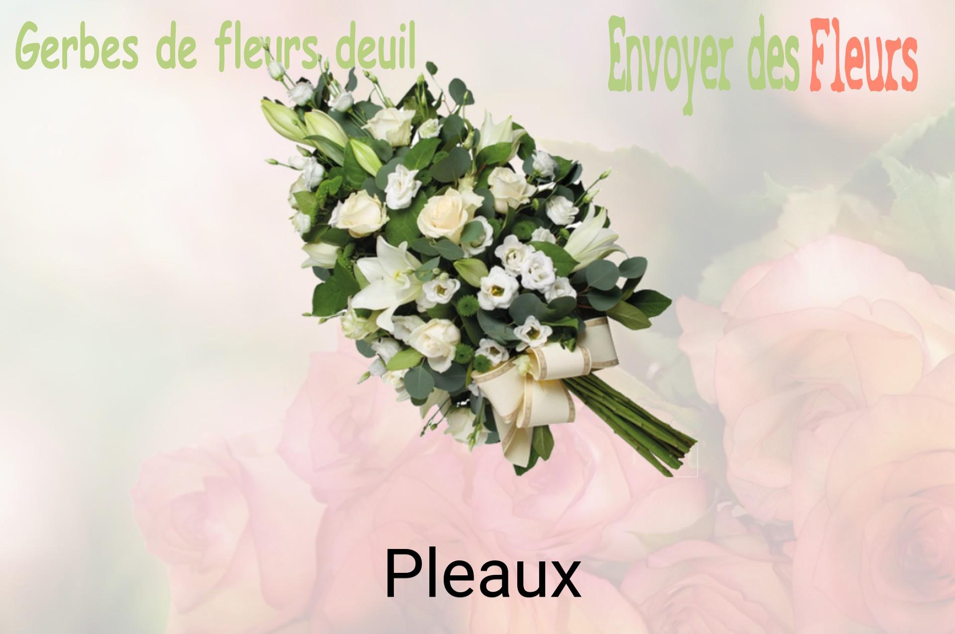 Gerbe de fleurs de deuil livrée à Pleaux